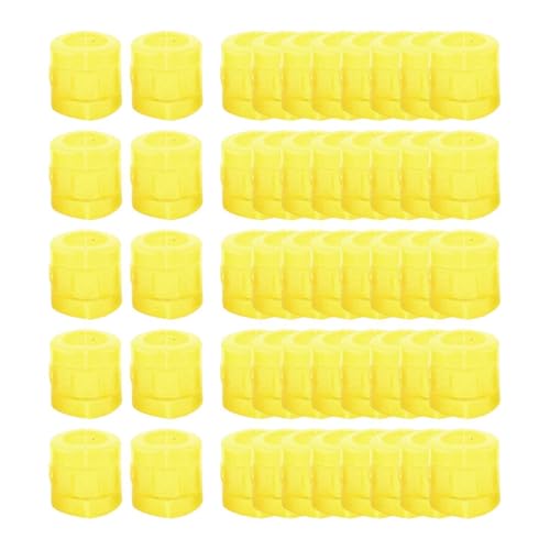Fenteer 50 Stück Hühneridentifikationsbänder, Beinringe, 0,9 cm, mit Schnappverschluss, PP-Zubehör, für mehrfarbige Wachteln, zum Öffnen, Gelb Fenteer 50 Stück Hühneridentifikationsbänder, Beinringe, 0,9 cm, mit Schnappverschluss, PP-Zubehör, für mehrfarbige Wachteln, zum Öffnen, Gelb von Fenteer