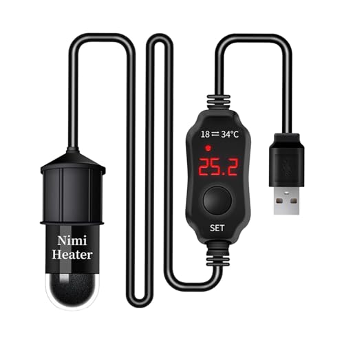 Fenteer Aquarium-Heizungen, Fischtank-Heizstab für Salzwasser und Süßwasser, Mini-10-W-USB-einstellbare Temperaturen, Schildkröten-Tank-PP-Heizung, Im Fenteer Aquarium-Heizungen, Fischtank-Heizstab für Salzwasser und Süßwasser, Mini-10-W-USB-einstellbare Temperaturen, Schildkröten-Tank-PP-Heizung, Im von Fenteer