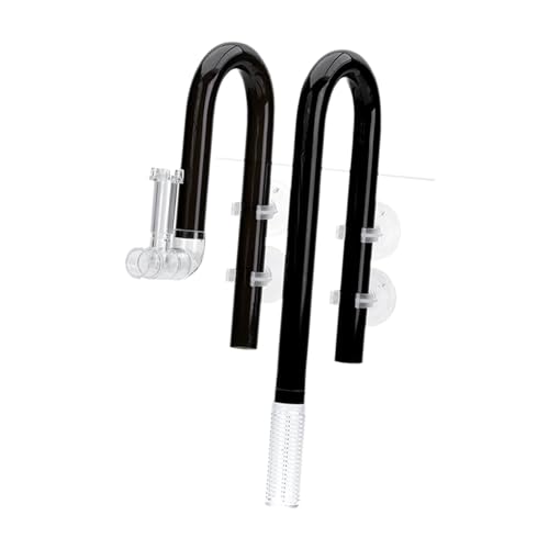 Fenteer Aquarium Lily Tube Aquarium Wasserpflanze Tank Zufluss/Abfluss Passen Sie den Durchfluss an, kontrollieren Sie den Wasserstand Lily Pipe, 16mm Schwarz von Fenteer