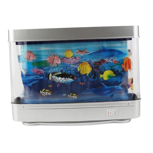 Fenteer Aquarium-Stimmungslampe, Tropische Fische, Nachtlicht-Dekoration, künstliche Tropische Landschaftslampe für Wohnzimmer, Schlafzimmer von Fenteer