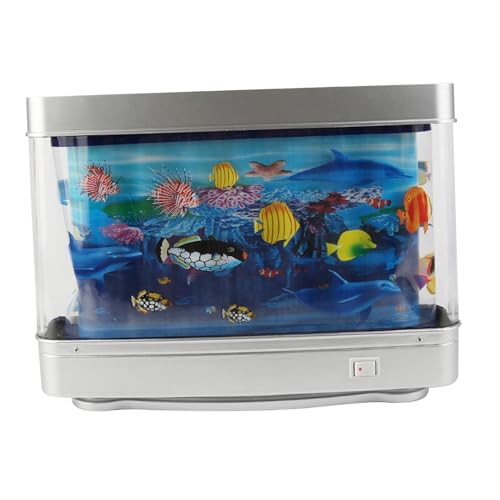 Fenteer Aquarium-Stimmungslampe, Tropische Fische, Nachtlicht-Dekoration, künstliche Tropische Landschaftslampe für Wohnzimmer, Schlafzimmer Fenteer Aquarium-Stimmungslampe, Tropische Fische, Nachtlicht-Dekoration, künstliche Tropische Landschaftslampe für Wohnzimmer, Schlafzimmer von Fenteer