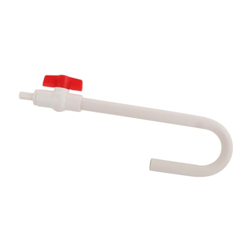 Fenteer Aquarium Wasserfüllers Rohr Wasser -Refiller -Rohrteile Aquarium Wasserwechslerarmatur Automatisch obere Automatikwasserfüllrohrrohr, Weiß, 12 Mm von Fenteer