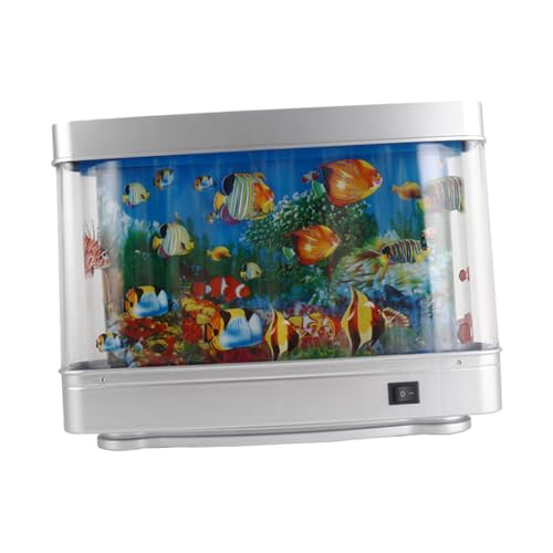 Fenteer Aquarium dekorative Lampe Raumdekoration Fisch Aquarium dekorative Lampe für Schlafzimmer Büro Wohnzimmer Desktop Geburtstage von Fenteer