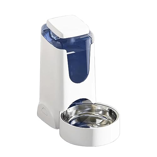 Fenteer Automatischer Wasserspender für, Wassertrinker, auslaufsichere Hundewasserflasche, kein Verschütten, großer Haustier-Wasserbrunnen, Weiß von Fenteer