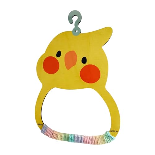 Fenteer Bird Barch Stand Bird Swing Toy Decor Außen im Freien Schwung Käfer Käfig Hanging Toy für Cockatiel Shelakeet kleine Vögel, Farbseil von Fenteer