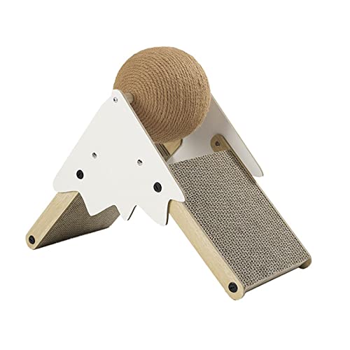 Fenteer Cat Scratcher Cat Scratching Ball Interaktives Spiel Wellpappe Kratzbrett, Braun von Fenteer