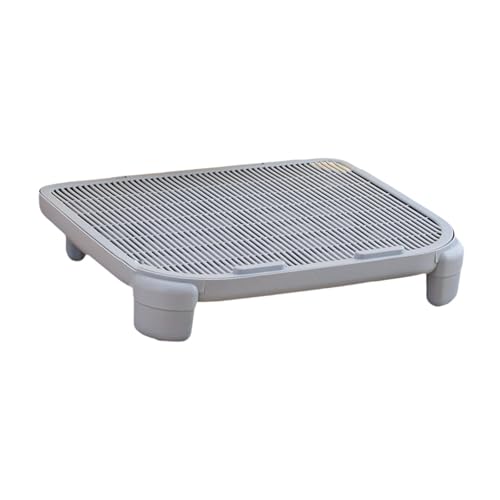 Fenteer Erhöhte Katzentoilettenrampe, doppellagiger Katzenstreufänger, rutschfeste Stufe und Treppe, Grau Fenteer Erhöhte Katzentoilettenrampe, doppellagiger Katzenstreufänger, rutschfeste Stufe und Treppe, Grau von Fenteer