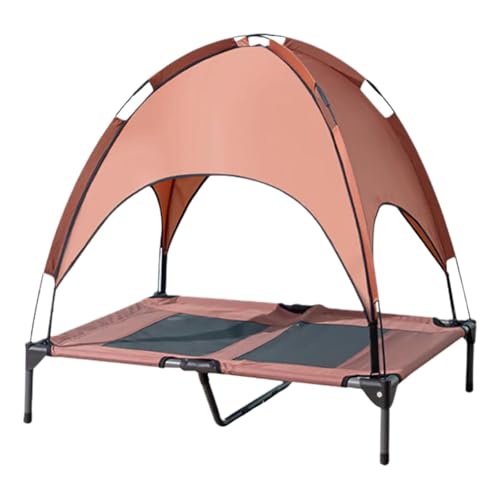 Fenteer Erhöhtes Bett mit Baldachin, Hundebett für den Außenbereich, verschleißfest, stabil, tragbares Haustierbett, erhöhtes Feldbett für den Innen- und, Kaffee Fenteer Erhöhtes Bett mit Baldachin, Hundebett für den Außenbereich, verschleißfest, stabil, tragbares Haustierbett, erhöhtes Feldbett für den Innen- und, Kaffee von Fenteer