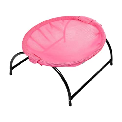 Fenteer Erhöhtes Katzenbett, Haustier-Hängenest mit Eisenrahmen, bequemes Schlafen, tragbares erhöhtes Katzenschlafbett, erhöhtes Katzenbett, Rosa Fenteer Erhöhtes Katzenbett, Haustier-Hängenest mit Eisenrahmen, bequemes Schlafen, tragbares erhöhtes Katzenschlafbett, erhöhtes Katzenbett, Rosa von Fenteer