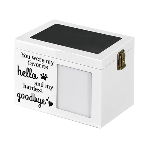 Fenteer Foto-Gedenkbox, Haustier-Holzurne, Andenkenurne, Gute Qualität, Behälter für Haustierasche, Haustier-Einäscherungsurne für Halsband, Vögel, Heimhunde, Weiß Fenteer Foto-Gedenkbox, Haustier-Holzurne, Andenkenurne, Gute Qualität, Behälter für Haustierasche, Haustier-Einäscherungsurne für Halsband, Vögel, Heimhunde, Weiß von Fenteer