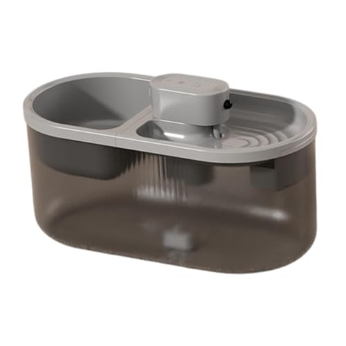 Fenteer Futter- und Wasserspender für Katzen, Trinknapf für Haustiere, Trockenfutternapf und Tränke, Tränkespender für Haustiere, Selbstfütterer für Katzen, Grau Fenteer Futter- und Wasserspender für Katzen, Trinknapf für Haustiere, Trockenfutternapf und Tränke, Tränkespender für Haustiere, Selbstfütterer für Katzen, Grau von Fenteer