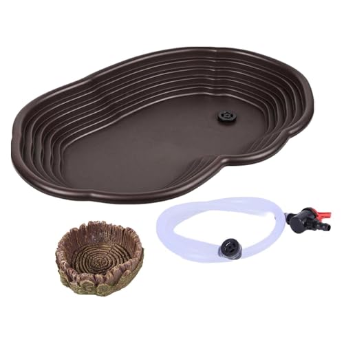 Fenteer Futternapf für Reptilien, Badenapf für Reptilien, Pool mit Rampe, Wassernapf für Schildkröten, Futternapf für Reptilien, Wassernapf für Halbaquatische, mit Drainage Fenteer Futternapf für Reptilien, Badenapf für Reptilien, Pool mit Rampe, Wassernapf für Schildkröten, Futternapf für Reptilien, Wassernapf für Halbaquatische, mit Drainage von Fenteer