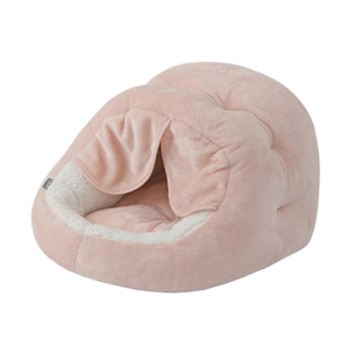 Fenteer Gemütliches Haustierbett mit Tür, Hundehüttenbett, verdicktes, weiches, selbstwärmendes Katzen-/Hundebett, halbgeschlossenes Katzennest, Katzen und, Rosa Fenteer Gemütliches Haustierbett mit Tür, Hundehüttenbett, verdicktes, weiches, selbstwärmendes Katzen-/Hundebett, halbgeschlossenes Katzennest, Katzen und, Rosa von Fenteer