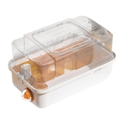 Fenteer Großer Hamsterkäfig, Reisekoffer für Kleintiere, atmungsaktiv, Tragetasche für Heimtierbedarf, Lebensraum für Häschen, Kleintiere, Rennmäuse, Orange Fenteer Großer Hamsterkäfig, Reisekoffer für Kleintiere, atmungsaktiv, Tragetasche für Heimtierbedarf, Lebensraum für Häschen, Kleintiere, Rennmäuse, Orange von Fenteer