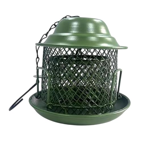Fenteer Hängende Vogelfutterhäuschen für den Außenbereich, Vogelfutterhalter, Gartendekoration, 14 x 22,9 cm, Eisen-Vogelhäuschen für die Vogelbeobachtung auf Fenteer Hängende Vogelfutterhäuschen für den Außenbereich, Vogelfutterhalter, Gartendekoration, 14 x 22,9 cm, Eisen-Vogelhäuschen für die Vogelbeobachtung auf von Fenteer