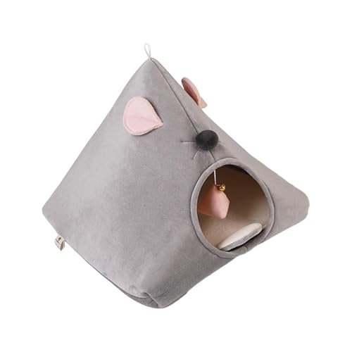 Fenteer Halbgeschlossenes Katzennest, Katzenbett, Höhle für Katzen oder kleine Hunde, Zwinger, Katzenzelt, Haus, Haustier, Katzenunterschlupf für Kätzchen, GRAU Fenteer Halbgeschlossenes Katzennest, Katzenbett, Höhle für Katzen oder kleine Hunde, Zwinger, Katzenzelt, Haus, Haustier, Katzenunterschlupf für Kätzchen, GRAU von Fenteer