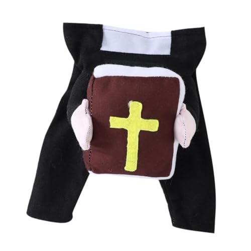 Fenteer Halloween-Haustierkostüm, Hundebekleidung, Party, Priesterkleidung, Cosplay, Welpen-Anziehzubehör, Katzen-Outfit für, Jungen und Mädchen, L von Fenteer