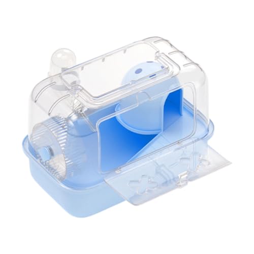 Fenteer Hamster -Käfig -Haus, transparente Belüftung, atmungsaktiv mit Griff, Lebensraum für Zuckerglidermäuse Rennstils Ratten, Blau Fenteer Hamster -Käfig -Haus, transparente Belüftung, atmungsaktiv mit Griff, Lebensraum für Zuckerglidermäuse Rennstils Ratten, Blau von Fenteer