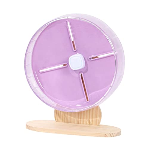 Fenteer Hamster-Laufrad mit Verstellbarer Basis, leises Laufrad für Zwerghamster, Rennmäuse und andere Kleintiere, Violett von Fenteer