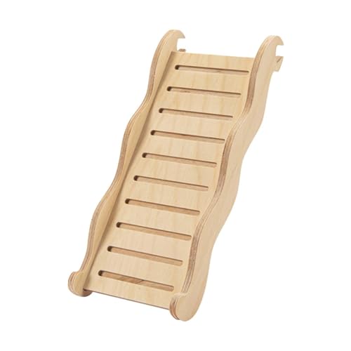 Fenteer Hamsterleiter aus Holz, Rampe für Hasenstall, Training, Hängeleiterbrücke, Zwerghamsterbrücke für Rennmäuse, Kleintiere, Mäuse, Ratten, M von Fenteer