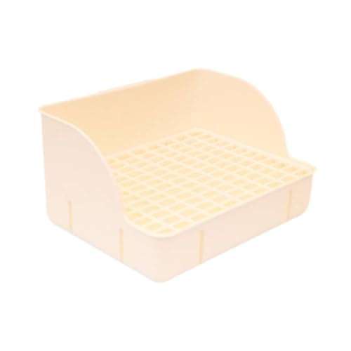 Fenteer Haustier Kaninchenstrauder Pfanne Ecke Toilettenbox Beds für Anti -Spritzgitterboot Toilettenstreu Pfanne für Ratte Chinchilla Hamster Frettchen, Beige Fenteer Haustier Kaninchenstrauder Pfanne Ecke Toilettenbox Beds für Anti -Spritzgitterboot Toilettenstreu Pfanne für Ratte Chinchilla Hamster Frettchen, Beige von Fenteer