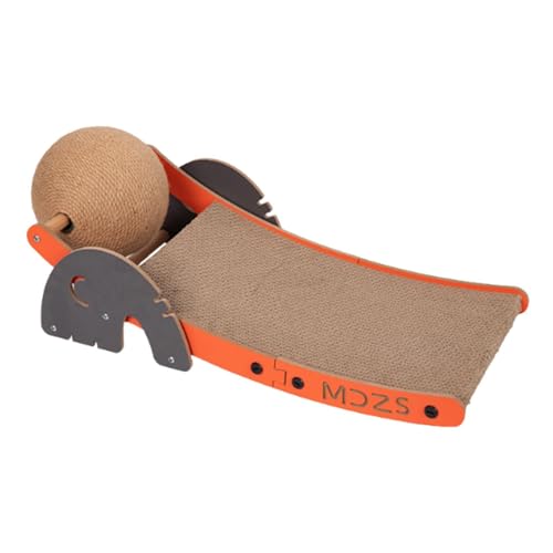 Fenteer Haustier -Kratzständer, Kratzerbrett mit Sisalball, Wellblech -Papier -Lounge -Bett, Katzenspielzeug für Haustierkatze für Haustierkatze Fenteer Haustier -Kratzständer, Kratzerbrett mit Sisalball, Wellblech -Papier -Lounge -Bett, Katzenspielzeug für Haustierkatze für Haustierkatze von Fenteer