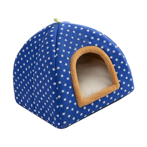 Fenteer Haustier-Zelt, Höhlenbett, Katzenbett, weiches Schlummern, Innenkissen zum Schlafen, Haustier-Katzennest, Katzenhaus, Kätzchen, Katzen, Blau, m Fenteer Haustier-Zelt, Höhlenbett, Katzenbett, weiches Schlummern, Innenkissen zum Schlafen, Haustier-Katzennest, Katzenhaus, Kätzchen, Katzen, Blau, m von Fenteer