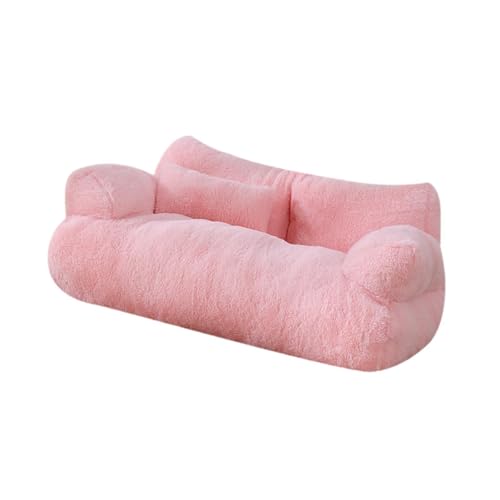 Fenteer Haustierbett, Katzenbett, tragbar, modisch, bequem, rutschfest, für Hauskatzen, Plüsch-Hunde-/Katzen-/Haustiercouch für Kätzchen, kleine Hunde, ROSA Fenteer Haustierbett, Katzenbett, tragbar, modisch, bequem, rutschfest, für Hauskatzen, Plüsch-Hunde-/Katzen-/Haustiercouch für Kätzchen, kleine Hunde, ROSA von Fenteer