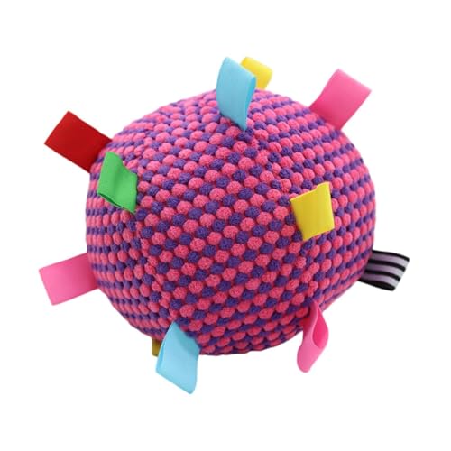 Fenteer Haustierplüschball Plüsch Griff Hundespielzeug Soft Bildungsspielzeug Fuzzy Kätzchen Ball für Innen- und Ausübung im Freien im Freien spielende, Rose Rot Fenteer Haustierplüschball Plüsch Griff Hundespielzeug Soft Bildungsspielzeug Fuzzy Kätzchen Ball für Innen- und Ausübung im Freien im Freien spielende, Rose Rot von Fenteer