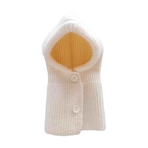 Fenteer Herbst-Winter-Haustiermütze, Kopfbedeckung, einfach zu tragen, weiches Kostümzubehör, warme Mütze für Hunde, warme Mütze für kleine, mittelgroße und, White M Fenteer Herbst-Winter-Haustiermütze, Kopfbedeckung, einfach zu tragen, weiches Kostümzubehör, warme Mütze für Hunde, warme Mütze für kleine, mittelgroße und, White M von Fenteer