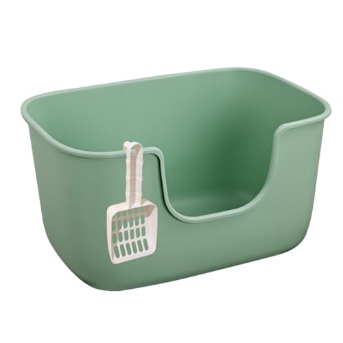 Fenteer Hochseitige Katzentoilette, Töpfchen, Toilettenkäfig, Katze, kleine Hunde, Bettpfanne für Kaninchen, Katzen, Kätzchen, Hase, kleine und mittelgroße, Grün Fenteer Hochseitige Katzentoilette, Töpfchen, Toilettenkäfig, Katze, kleine Hunde, Bettpfanne für Kaninchen, Katzen, Kätzchen, Hase, kleine und mittelgroße, Grün von Fenteer