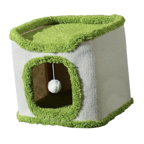 Fenteer Höhlenkatzenbett, überdachter Bettmöbelschutz mit Ball, Würfel, Eigentumswohnungen, großes Katzenhaus für mehrere kleine Haustiere, Zimmerkatzen, Einzelne Schicht Fenteer Höhlenkatzenbett, überdachter Bettmöbelschutz mit Ball, Würfel, Eigentumswohnungen, großes Katzenhaus für mehrere kleine Haustiere, Zimmerkatzen, Einzelne Schicht von Fenteer