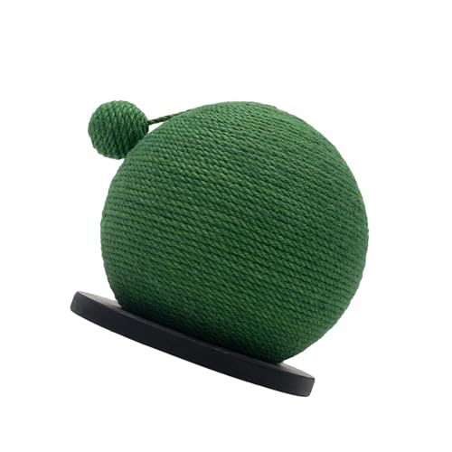 Fenteer Holz-Kratzspielzeug, Katzenkratzball, Katzenspielzeug, verschleißfester Sisal-Katzenfangball, Katzen-Sisalball für kleine Haustiere, Katzen, Schwarzer Sockel Fenteer Holz-Kratzspielzeug, Katzenkratzball, Katzenspielzeug, verschleißfester Sisal-Katzenfangball, Katzen-Sisalball für kleine Haustiere, Katzen, Schwarzer Sockel von Fenteer