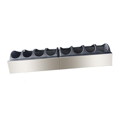 Fenteer Hühnerfutterspender, Abnehmbarer Deckel, kein Abfall, leicht zu reinigen, Hühnerfutternapf-Spender, Geflügelfutterspender für Entenküken, Gänse, 40 X 11 X 4.5 cm von Fenteer