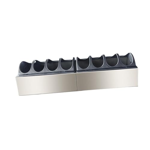 Fenteer Hühnerfutterspender, Abnehmbarer Deckel, kein Abfall, leicht zu reinigen, Hühnerfutternapf-Spender, Geflügelfutterspender für Entenküken, Gänse, 40x11x7cm von Fenteer
