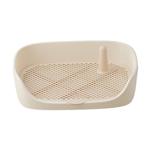 Fenteer Hunde-Toiletten-Trainings-Töpfchen-Tablett, Haustier-Katzentoilette, Pfanne, Bettpfanne, Trainings-Pads, Halter, Trainings-Pad, Beige 40x30x11cm Fenteer Hunde-Toiletten-Trainings-Töpfchen-Tablett, Haustier-Katzentoilette, Pfanne, Bettpfanne, Trainings-Pads, Halter, Trainings-Pad, Beige 40x30x11cm von Fenteer