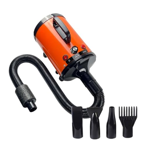 Fenteer Hundehaartrockner Hundeföhn 2000W 4 Düsen Stumm Haustierföhn Tragbarer Haartrockner Haustierpflegetrockner zum Waschen, Orange Fenteer Hundehaartrockner Hundeföhn 2000W 4 Düsen Stumm Haustierföhn Tragbarer Haartrockner Haustierpflegetrockner zum Waschen, Orange von Fenteer