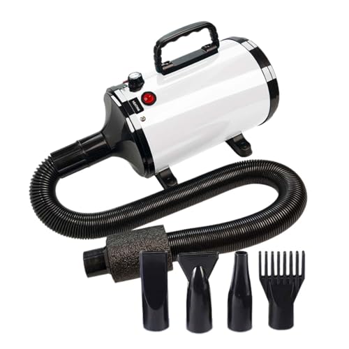 Fenteer Hundehaartrockner Hundeföhn 2000W 4 Düsen Stumm Haustierföhn Tragbarer Haartrockner Haustierpflegetrockner zum Waschen, Weiß Fenteer Hundehaartrockner Hundeföhn 2000W 4 Düsen Stumm Haustierföhn Tragbarer Haartrockner Haustierpflegetrockner zum Waschen, Weiß von Fenteer