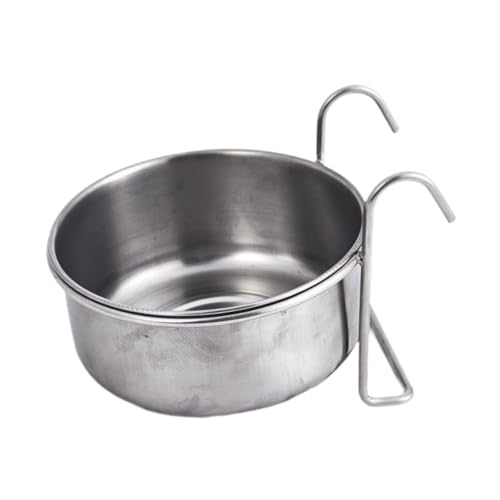 Fenteer Hundehüttennapf Zum Aufhängen, Futternapf, Wasserspender, Hängender Käfigbecher Aus Edelstahl für Vögel, Welpen, Katzen, 18 x 6,5 cm Fenteer Hundehüttennapf Zum Aufhängen, Futternapf, Wasserspender, Hängender Käfigbecher Aus Edelstahl für Vögel, Welpen, Katzen, 18 x 6,5 cm von Fenteer