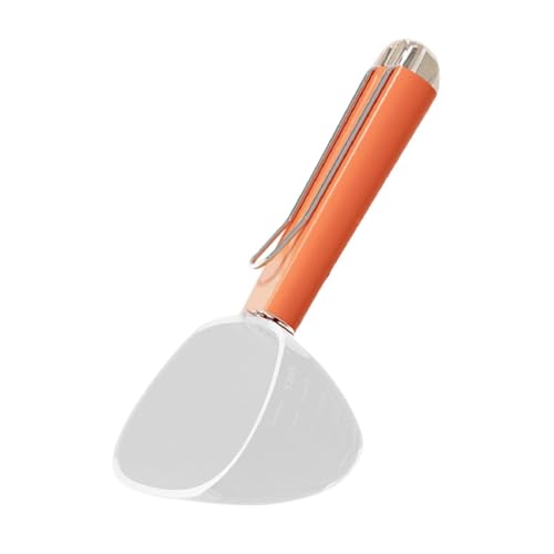 Fenteer Hundekatze Löffel mit Beutelclip, Messung des Tasse Messlöffel für Innenräume, Orange von Fenteer