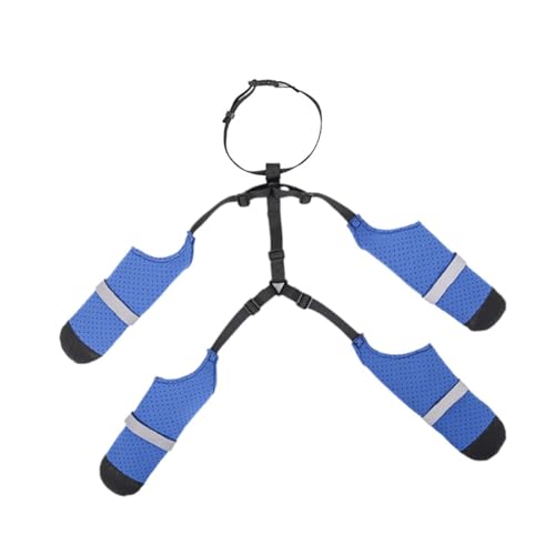 Fenteer Hundestiefel mit Hosenträgern, wasserdichte Hundestiefeletten-Leggings, Pfotenschutz, weich mit zusätzlichem Riemen, Hundeschuhe zum Laufen an, S Fenteer Hundestiefel mit Hosenträgern, wasserdichte Hundestiefeletten-Leggings, Pfotenschutz, weich mit zusätzlichem Riemen, Hundeschuhe zum Laufen an, S von Fenteer