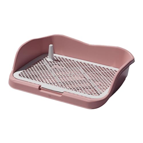 Fenteer Hundetoilette, Mesh Grids Pet Training Toilet, Pet Training Pad Holder, Mesh Grids Toilet Dog Potty Pad für Bunny Cats Puppy, ROSA von Fenteer