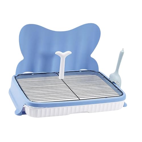 Fenteer Hundetoilette mit Harnsäule, stabiles Pad-Trainingswerkzeug, wasserdichtes Haustier-Töpfchen, rutschfestes Gitter für kleine und mittelgroße Hunde, 57 cm Blau 14 Mm Fenteer Hundetoilette mit Harnsäule, stabiles Pad-Trainingswerkzeug, wasserdichtes Haustier-Töpfchen, rutschfestes Gitter für kleine und mittelgroße Hunde, 57 cm Blau 14 Mm von Fenteer