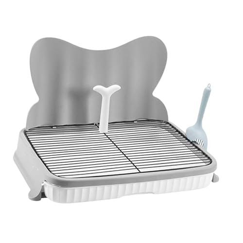 Fenteer Hundetoilette mit Harnsäule, stabiles Pad-Trainingswerkzeug, wasserdichtes Haustier-Töpfchen, rutschfestes Gitter für kleine und mittelgroße Hunde, 57cm Grau 14mm Fenteer Hundetoilette mit Harnsäule, stabiles Pad-Trainingswerkzeug, wasserdichtes Haustier-Töpfchen, rutschfestes Gitter für kleine und mittelgroße Hunde, 57cm Grau 14mm von Fenteer
