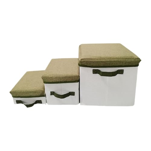 Fenteer Hundetreppe mit Aufbewahrung, Hunderampe, rutschfest, stabil, zusammenklappbar, Faltbare Hundetreppe für Hunde, verletzte Welpen, Katzen, hohes Bett, Fenteer Hundetreppe mit Aufbewahrung, Hunderampe, rutschfest, stabil, zusammenklappbar, Faltbare Hundetreppe für Hunde, verletzte Welpen, Katzen, hohes Bett, von Fenteer