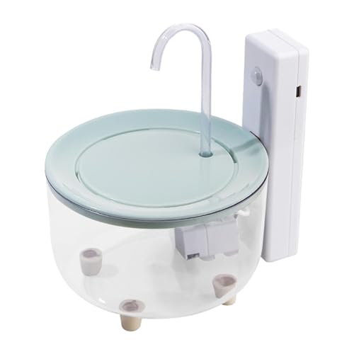 Fenteer Induktions-Katzentrinkbrunnen mit Mehrschichtfilter, 1500 ml Fassungsvermögen, läuft leise, Haustier-Tränkeschüssel für den Urlaub von Hauskatzen, Blau Fenteer Induktions-Katzentrinkbrunnen mit Mehrschichtfilter, 1500 ml Fassungsvermögen, läuft leise, Haustier-Tränkeschüssel für den Urlaub von Hauskatzen, Blau von Fenteer