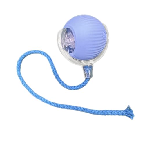 Fenteer Interaktiver Katzenspielzeugball, rollender Ball, Leichter, lustiger tragbarer, intelligenter, beweglicher Ball, automatisches Katzenspielzeug zum, Blau Fenteer Interaktiver Katzenspielzeugball, rollender Ball, Leichter, lustiger tragbarer, intelligenter, beweglicher Ball, automatisches Katzenspielzeug zum, Blau von Fenteer