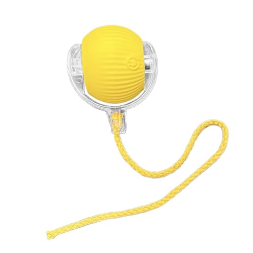 Fenteer Interaktiver Katzenspielzeugball, rollender Ball, Leichter, lustiger tragbarer, intelligenter, beweglicher Ball, automatisches Katzenspielzeug zum, Gelb Fenteer Interaktiver Katzenspielzeugball, rollender Ball, Leichter, lustiger tragbarer, intelligenter, beweglicher Ball, automatisches Katzenspielzeug zum, Gelb von Fenteer