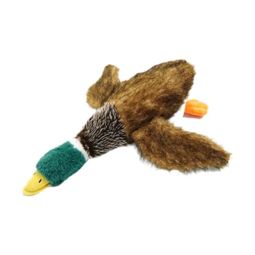 Fenteer Interaktives Hundespielzeug, Hundekauartikel, neuartiges, bissfestes Stofftier, quietschendes Plüschspielzeug, Welpe zum Spielen für kleine und, Ente Fenteer Interaktives Hundespielzeug, Hundekauartikel, neuartiges, bissfestes Stofftier, quietschendes Plüschspielzeug, Welpe zum Spielen für kleine und, Ente von Fenteer