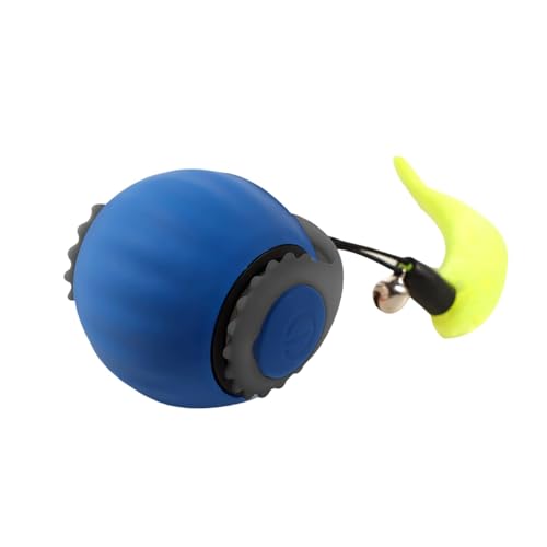 Fenteer Interaktives Katzenspielzeug, Ball, automatisch, elektrisch, Katzenspielzeug, lustiges, intelligentes, interaktives Haustier-Gadget, Katzen, Rollball, Blau Fenteer Interaktives Katzenspielzeug, Ball, automatisch, elektrisch, Katzenspielzeug, lustiges, intelligentes, interaktives Haustier-Gadget, Katzen, Rollball, Blau von Fenteer